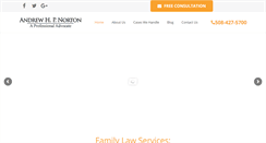 Desktop Screenshot of anortonlaw.com
